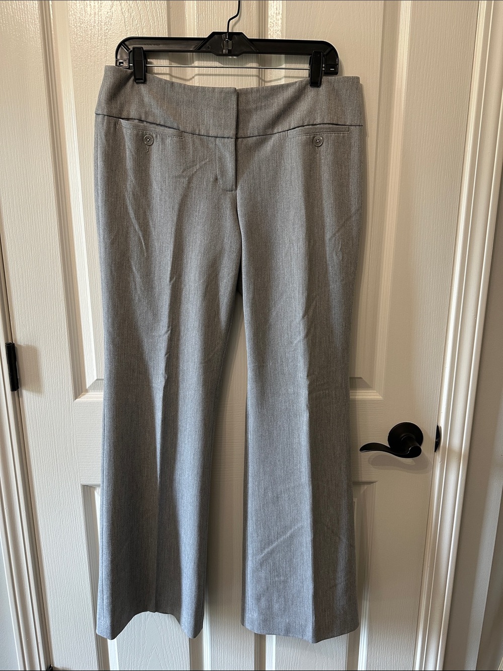 Express Wide Waist Band Light Gray Dress Pants